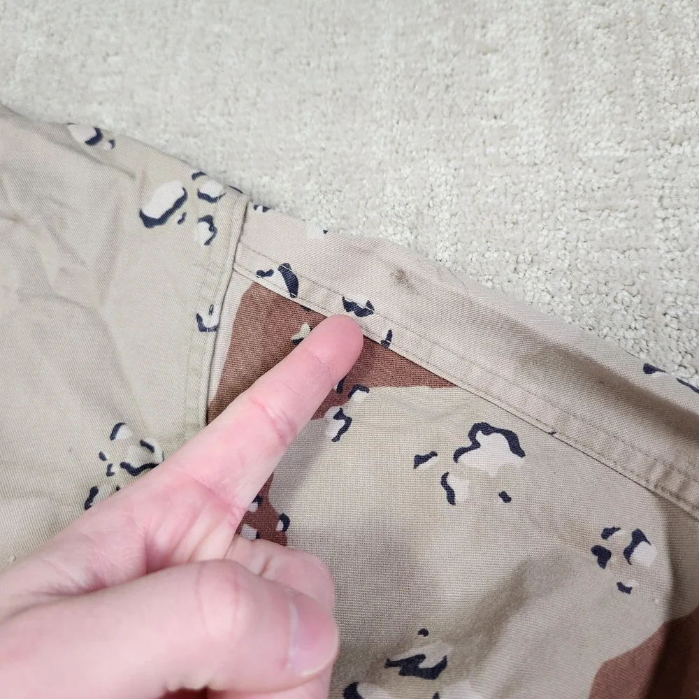 Vintage US Military Desert Camo Jacket Men Medium Short Coat Choclate Chip Marin